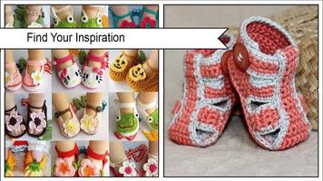 Adorable Crochet bébé sandales Patterns Affiche