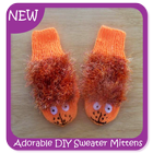 آیکون‌ Adorable DIY Sweater Mittens