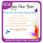 Amazing New Year Tarjetas de felicitación icono