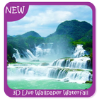 3D Wallpaper Waterfall Swan আইকন