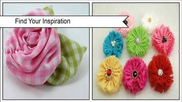 Tutoriales de Easy Fabric Flowers Poster