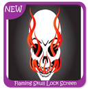 Flaming Skull Lock Screen APK