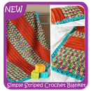 Simple Striped Crochet Blanket Patterns APK