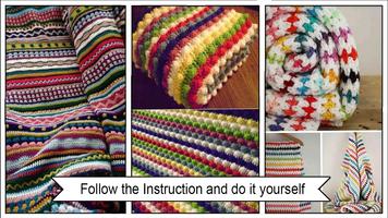 Simple Striped Crochet Blanket Patterns screenshot 2