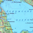 Карта глубин ладожского озера icône