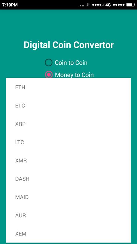 Digiconverter Digital Currency Converter For Android Apk Digiconverter Digital Currency Converter Screenshot 2