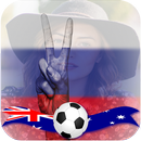 Russia Flag And Stickers With photo profile 2018 APK