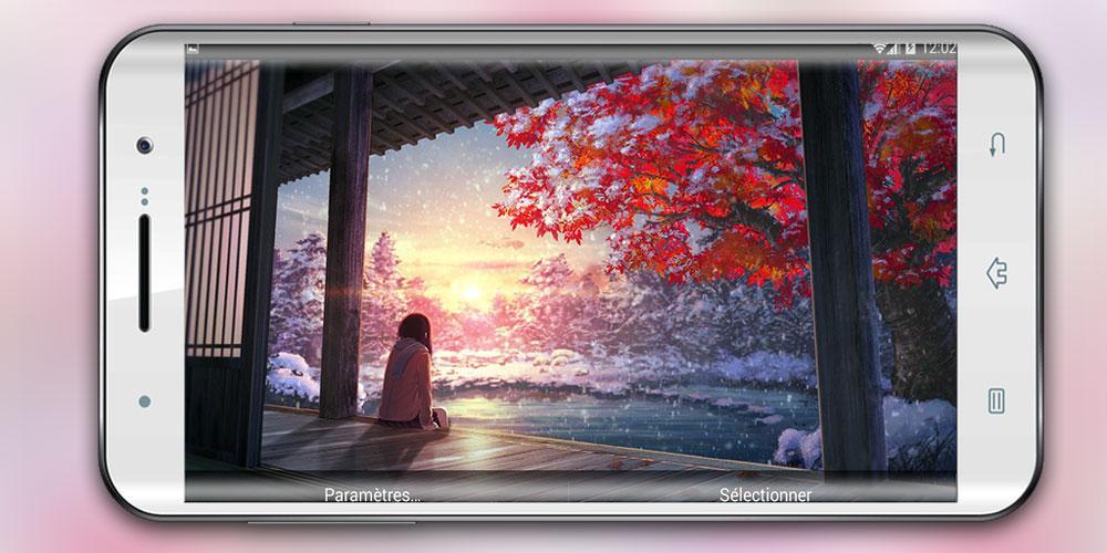Live Wallpapers Anime Girl Winter For Android Apk Download