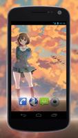 Anime Girl Live Wallpaper capture d'écran 2