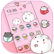 Cute Cup Cat Theme Kitty Wallpaper & icon pack