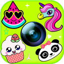 Kawaii editeur d'image mignon autocollants APK