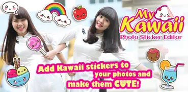 Kawaii наклейки Фоторедактор