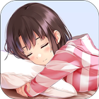 Sleeping Girl Anime Wallpaper آئیکن