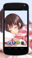 Sleeping Girl Anime Wallpaper Ekran Görüntüsü 1