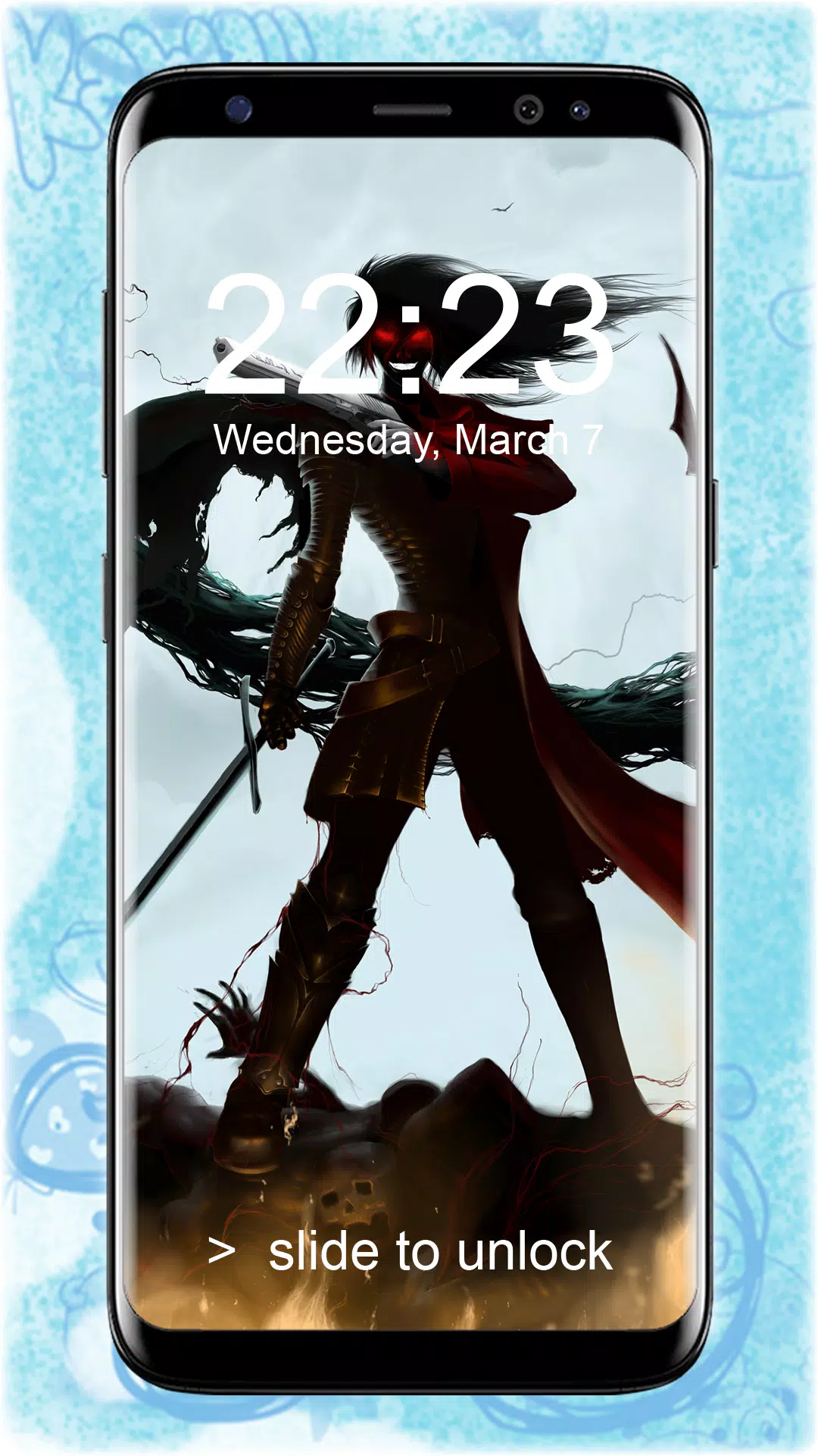 Alucard アーカード Pattern Anime Lockscreen Wallpaper For Android Apk Download