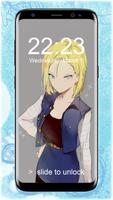 Android 18 (Lazuli) Anime Lockscreen Wallpaper capture d'écran 2