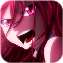 Erza Scarlet Pattern Anime Lockscreen Wallpaper aplikacja