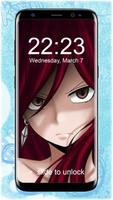 Erza Scarlet Pattern Anime Lockscreen Wallpaper capture d'écran 2
