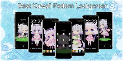 Kanna Kobayashi Kamui Pattern Lock Screen Plakat