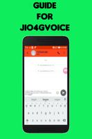 Guide for Jio4G voice call Affiche