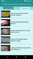 KATORI Blouse Cutting & Stitching Videos capture d'écran 1