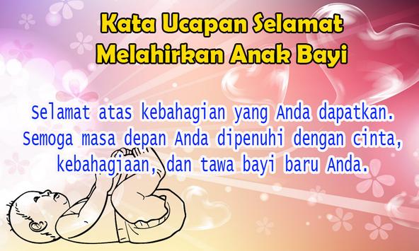 Kata Ucapan Selamat Melahirkan Anak Bayi for Android - APK 