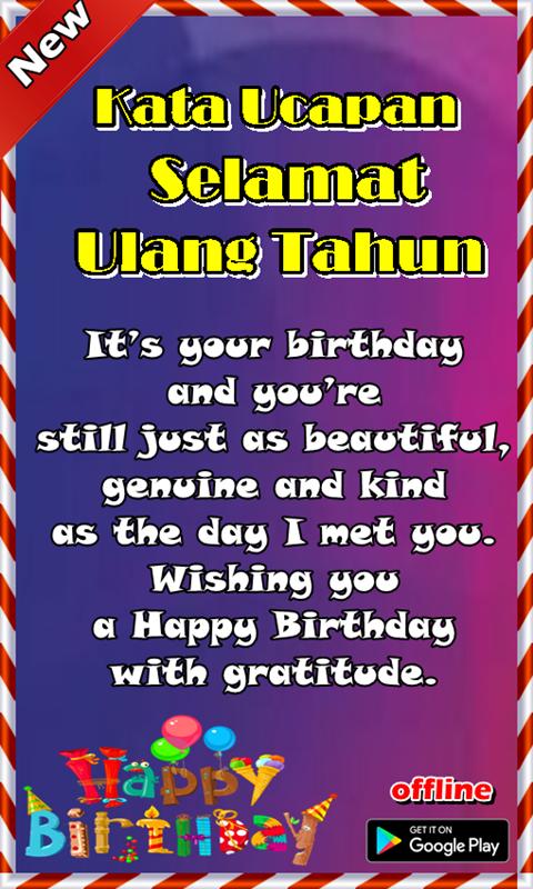 Kata Ucapan Selamat Ulang Tahun For Android Apk Download
