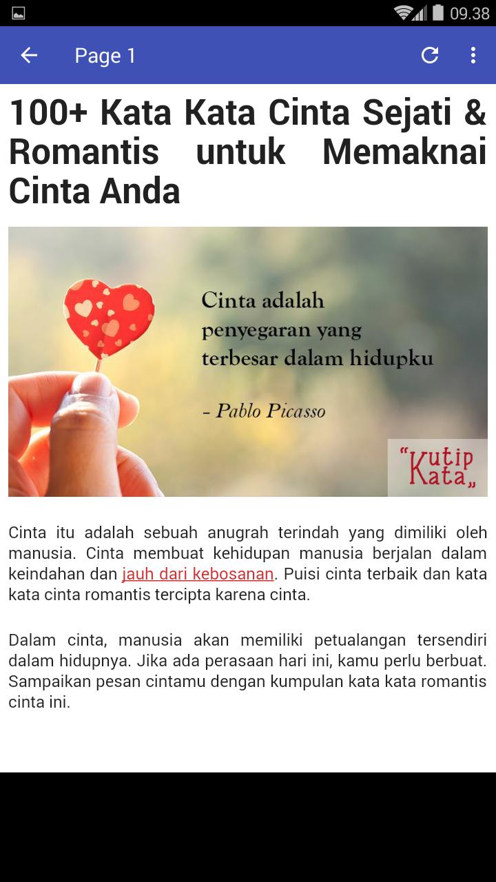 Kata Kata Cinta Super Romantis Terbaru Für Android Apk