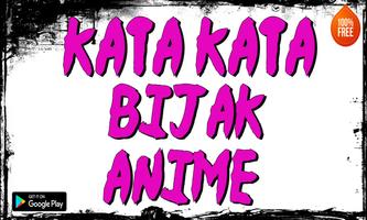 kata kata bIjak anime imagem de tela 2