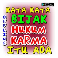 Kata Kata Bijak Hukum Karma itu ada Plakat
