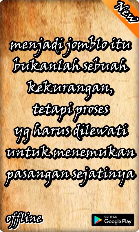 Kata Kata Bijak Jomblo Terhormat Poster Kata Kata Bijak Jomblo Terhormat Screenshot