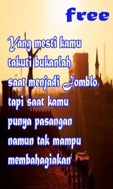 Kata Kata Jomblo Bahagia Anti Galau Screenshot