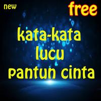 kata-kata lucu pantun cinta poster