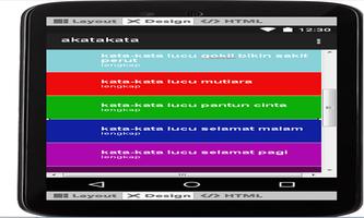 برنامه‌نما kata-kata lucu pantun cinta عکس از صفحه