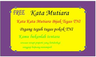 برنامه‌نما Kata Kata Mutiara Bijak Tegas TNI عکس از صفحه