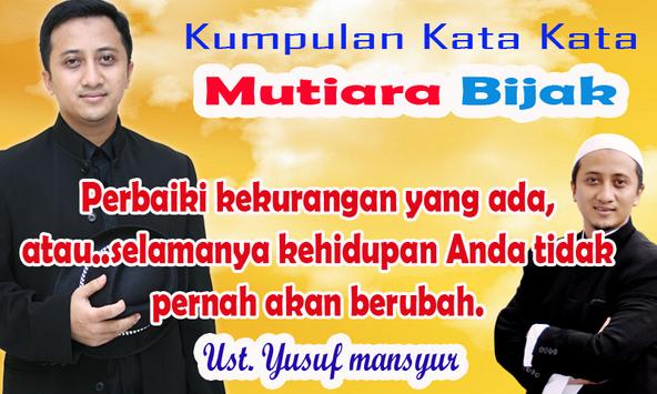 Kumpulan Kata Mutiara Bijak Ust Yusuf Mansyur For Android Apk