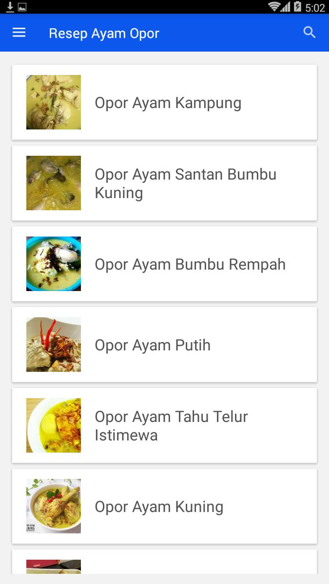 Resep Ayam Opor For Android Apk Download