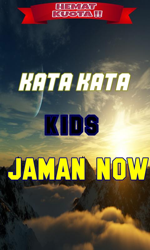  Kata Kata  Hits Jaman  Sekarang 