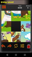 퍼즐 (Sliding) - 만화 및 동물 2 포스터