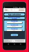 age calculator app 2018 Affiche