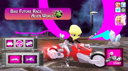 download Bike Future Race Alien World XAPK