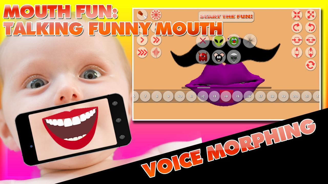 Подставной рот из приложения. Funny talking. Видео разминка для рта смешная.