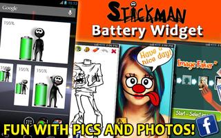 Stickman Battery Widget تصوير الشاشة 1
