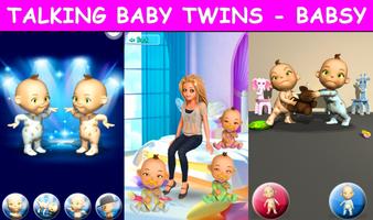 Baby Zwillinge - Babsy spricht Plakat