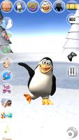 Süßes kleines Sprechen Pinguin Plakat