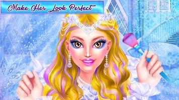 Winter Princess Pretty Girl: Makeup Salon Game ảnh chụp màn hình 3