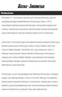 Kamus Batak Indonesia capture d'écran 1