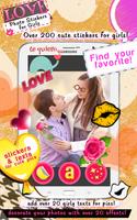 Love Photo Stickers for Girls 海報