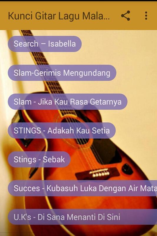 Kunci Gitar Iklim Gerimis Mengundang