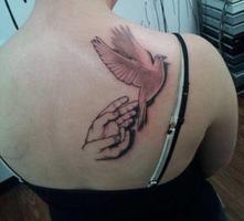 Awesome dove tattoo Arts capture d'écran 2